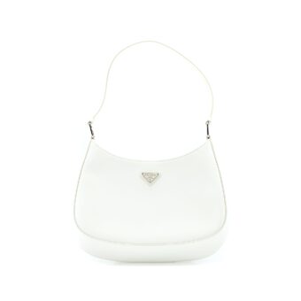 Prada Cleo Bag Calfskin White SHW