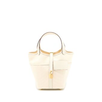 Hermes Picotin Cargo 18 Swift/Toile Canvas Ecru/Nata GHW Stamp U