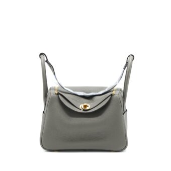 Hermes Lindy 26 Clemence 0L Gris Meyer GHW Stamp U