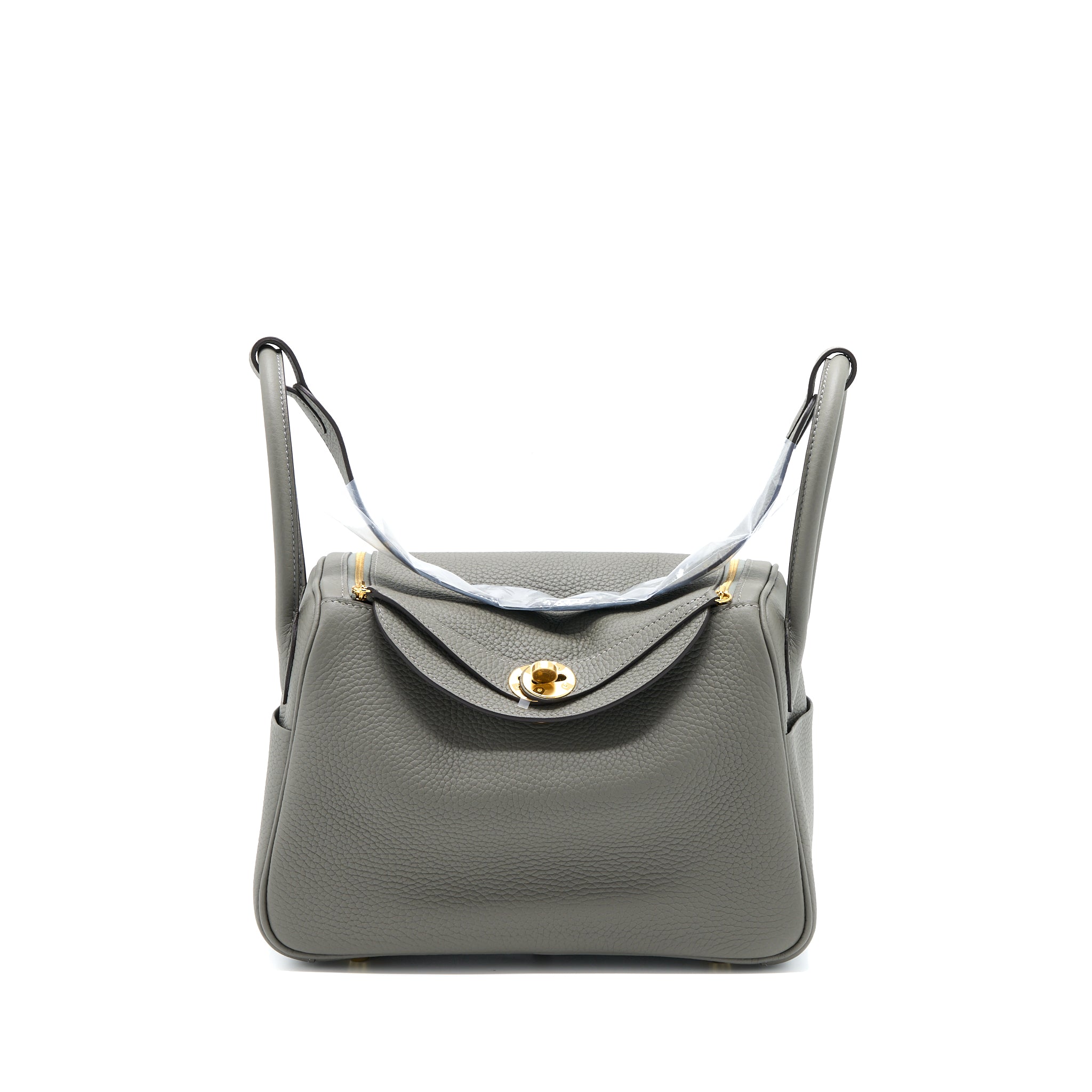 Hermes Lindy 26 Clemence 0L Gris Meyer GHW Stamp U