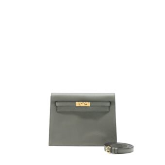 Hermes Kelly Danse Evercolor 0L Gris Meyer GHW Stamp Z