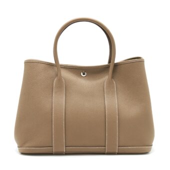 Hermes Garden Party 36 Negonda Etoupe SHW Stamp Z