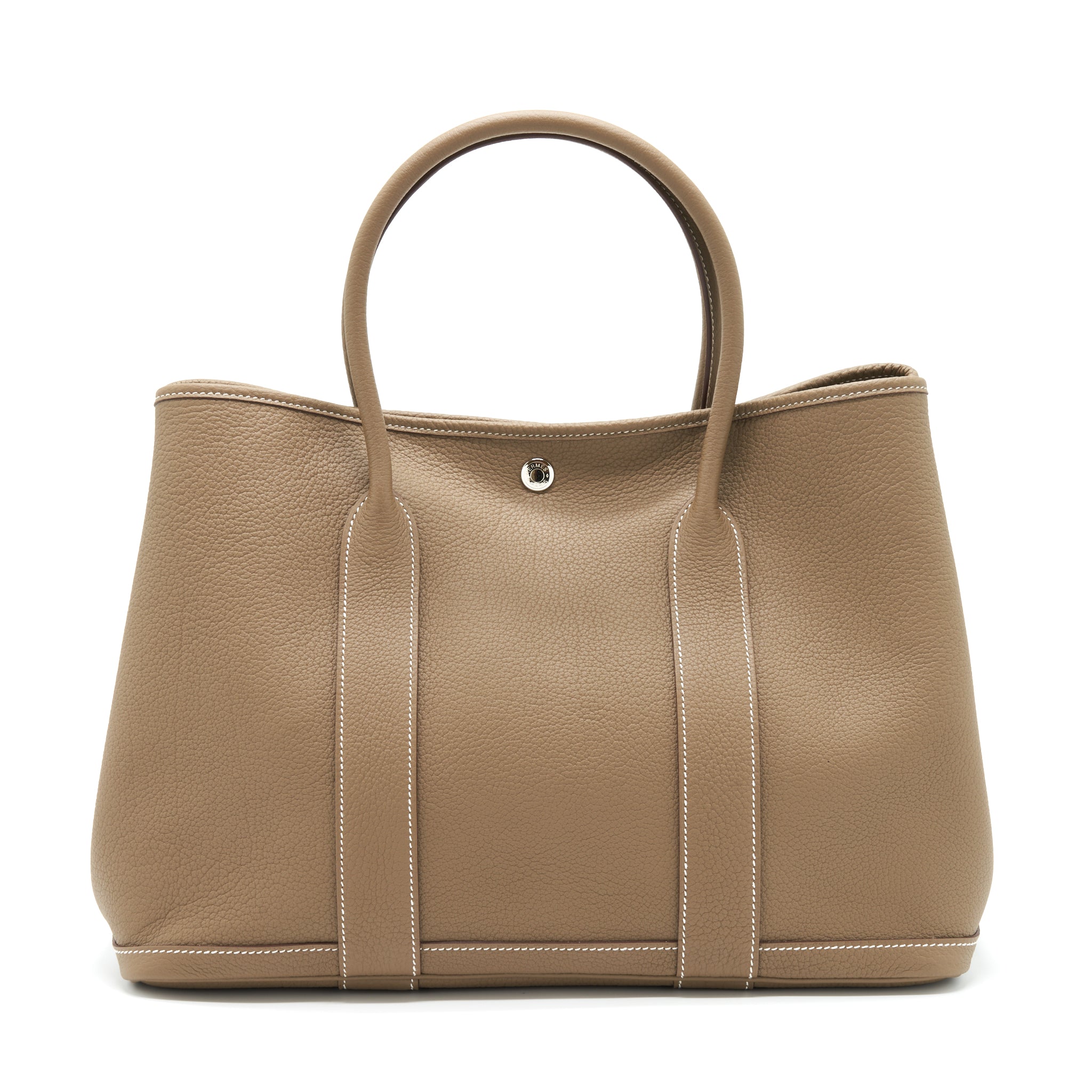 Hermes Garden Party 36 Negonda Etoupe SHW Stamp Z