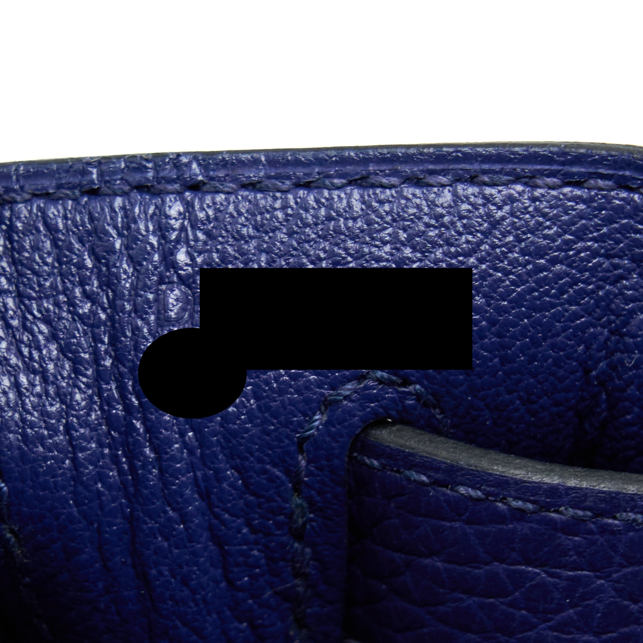 Hermes Kelly 28 Clemence Bleu Encre GHW Stamp D - Image 11