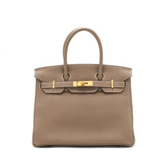 Hermes Birkin 30 Togo Etoupe GHW Stamp C