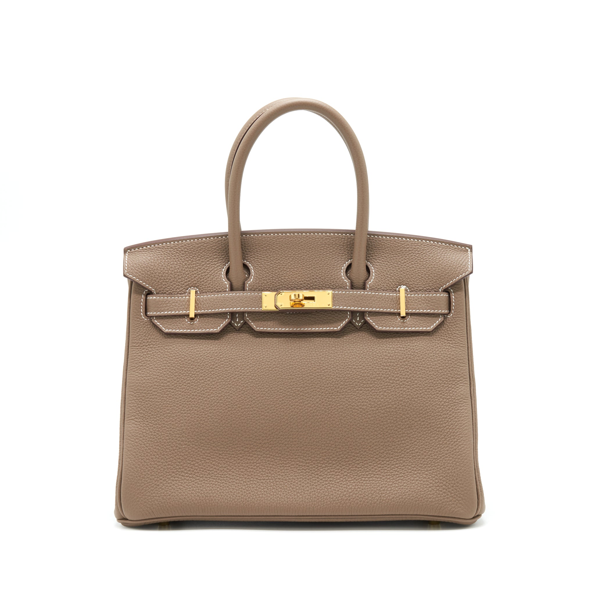 Hermes Birkin 30 Togo Etoupe GHW Stamp C