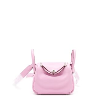 Hermes Mini Lindy Swift X9 Mauve Sylvestre SHW Stamp U