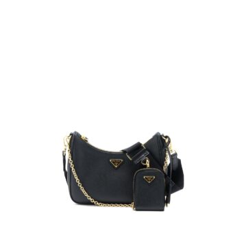 Prada Re-Edition 2005 Saffiano Black GHW