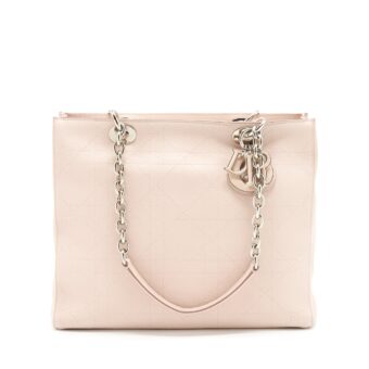 Dior Lady Dior Tote Bag Calfskin Light Beige SHW