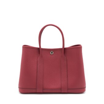 Hermes Garden Party 30 Vache Country K1 Rouge Grenat SHW Stamp U