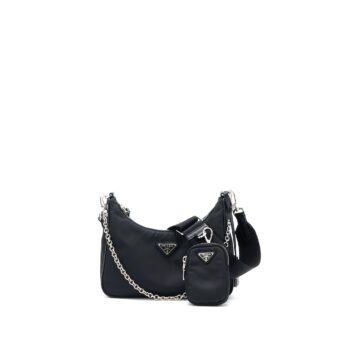 Prada Re-Edition 2005 Re-Nylon Bag Black SHW