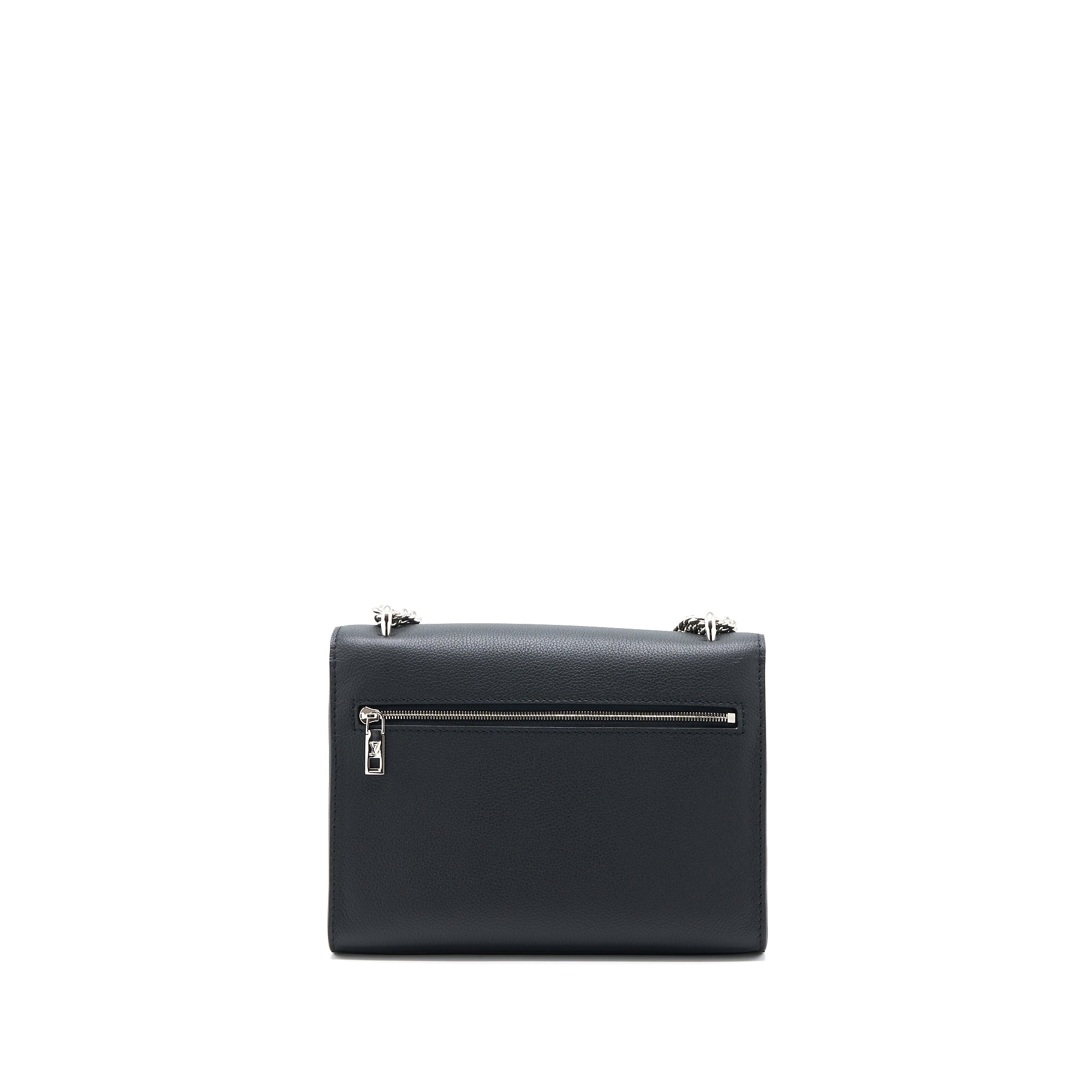 Louis Vuitton Mylockme Satchel Chain Bag Calfskin Black SHW - Image 2