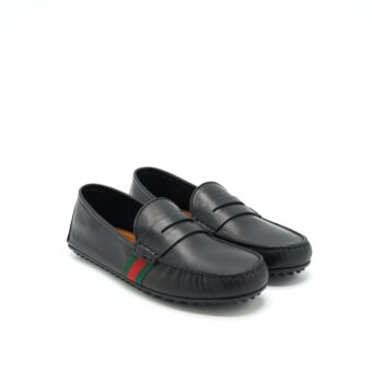 Gucci Size 5 Men’s Leather Loafer Black
