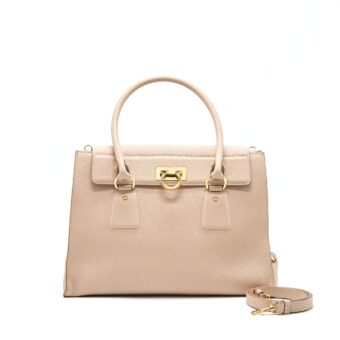 Ferragamo Top Handle Tote Bag granied Calfskin