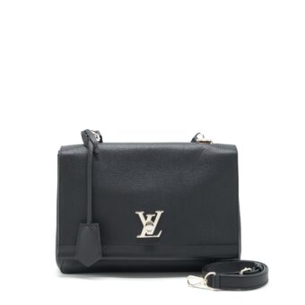 Louis Vuitton Lockme Bag Black SHW Year 2015
