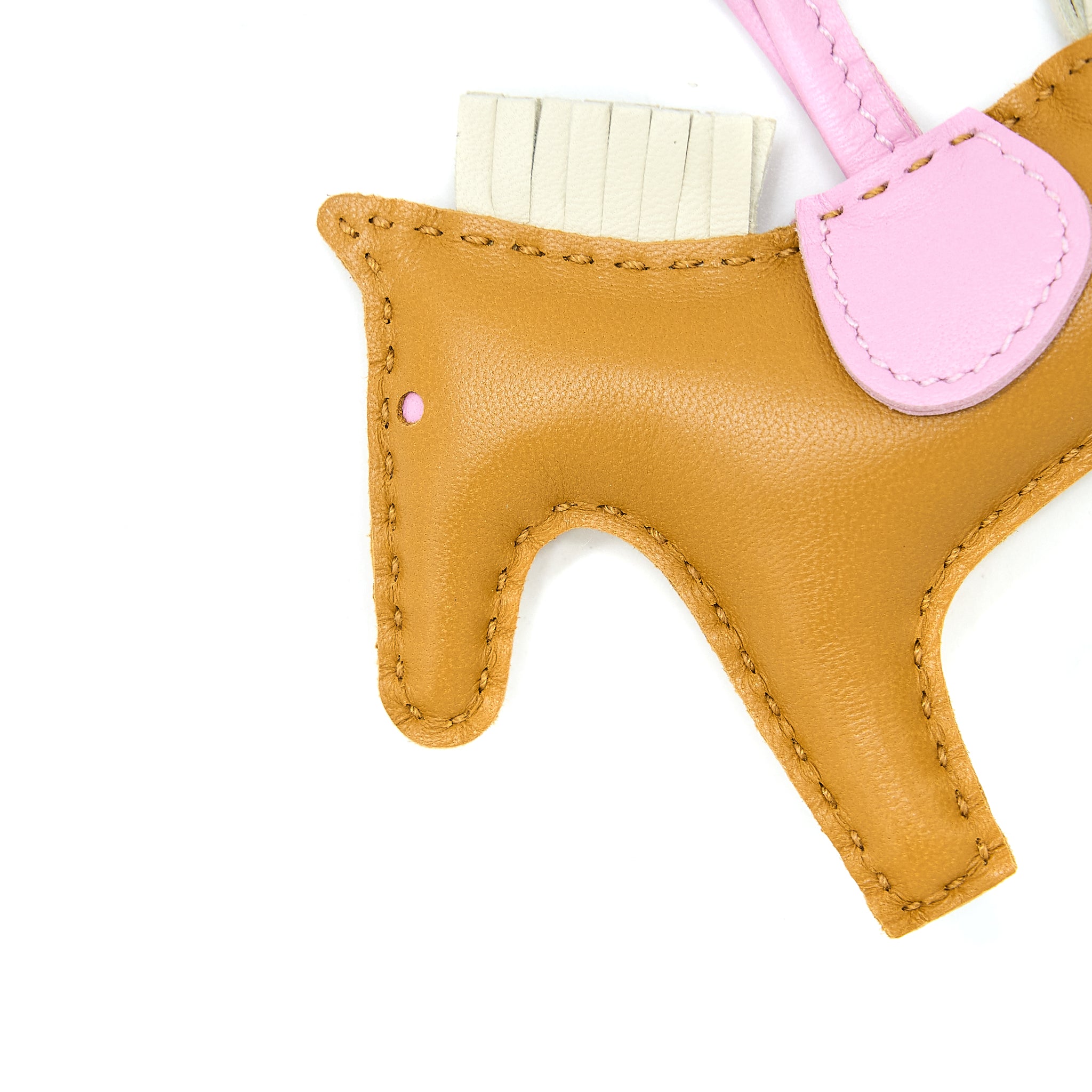 Hermes Rodeo PM Bag Charm Sesame/Mauve Sylve/Craie Stamp Z - Image 2
