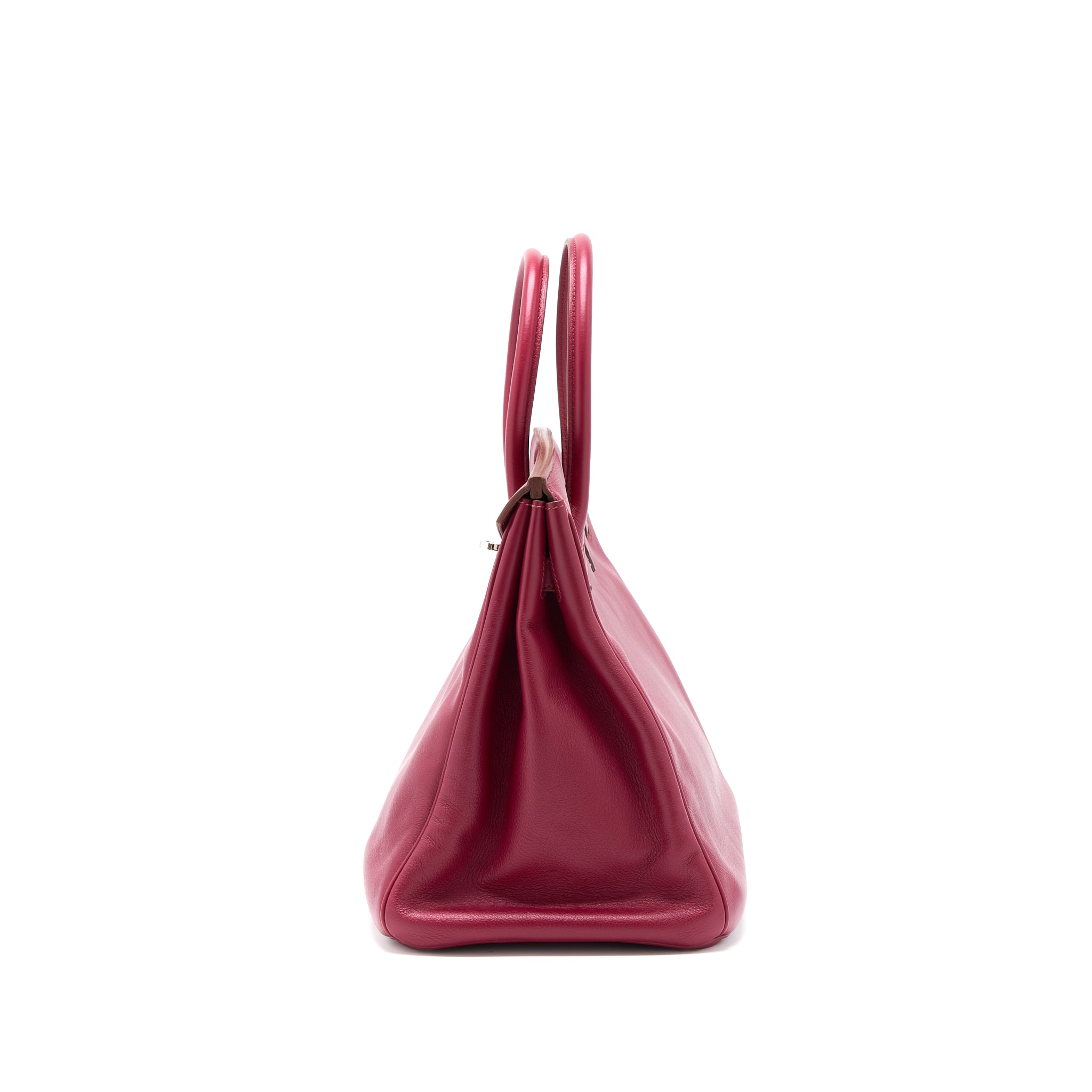 Hermes Birkin 35 Swift Rubis SHW Stamp Square O - Image 3