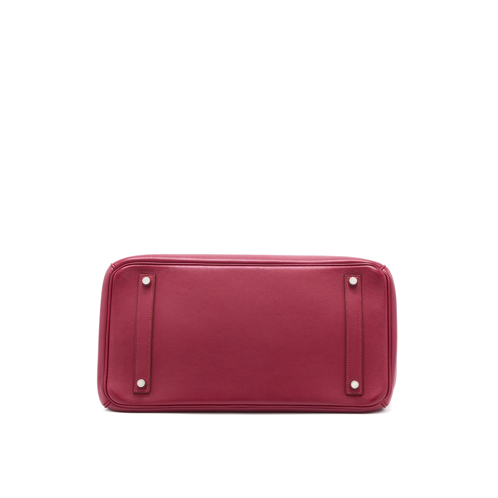 Hermes Birkin 35 Swift Rubis SHW Stamp Square O - Image 5
