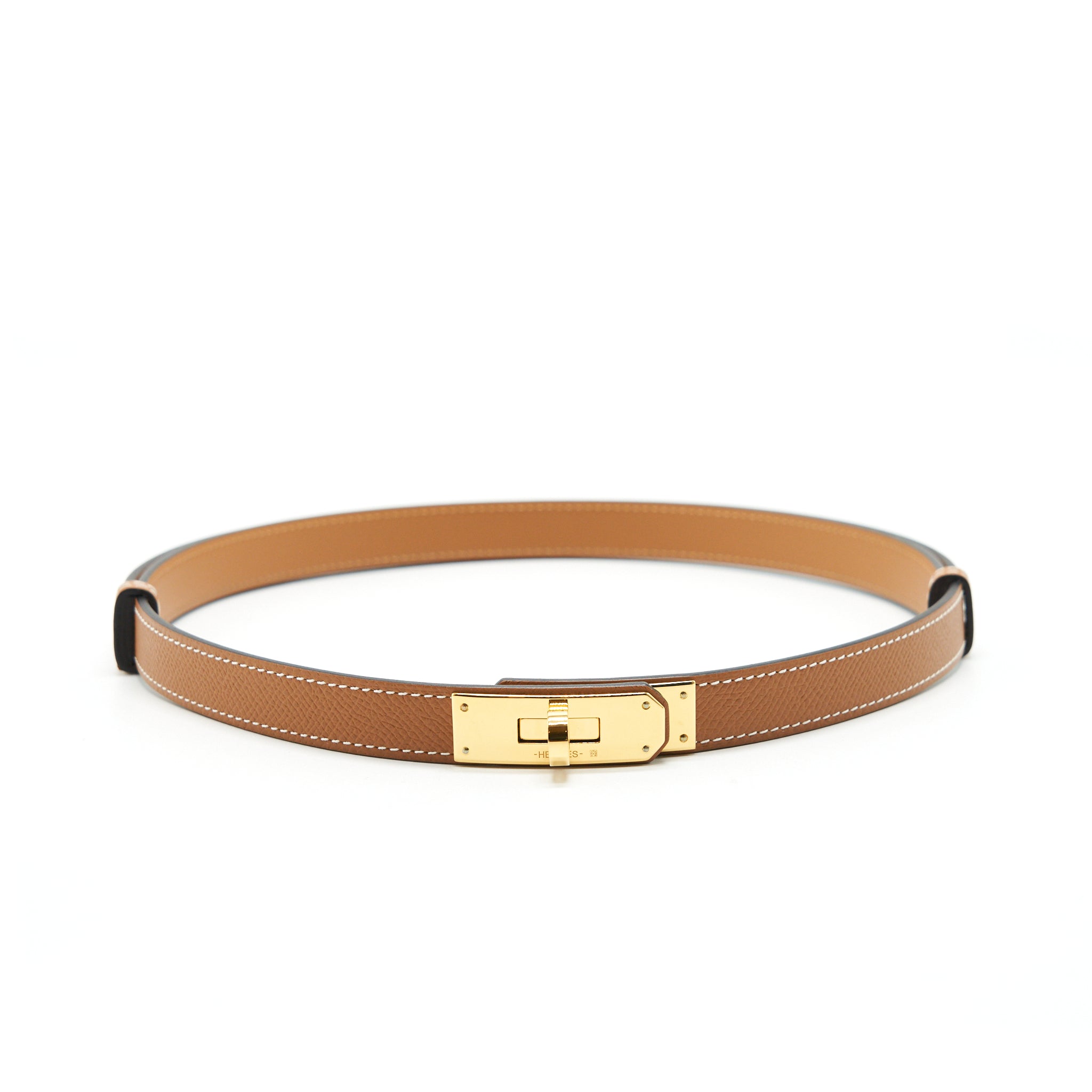Hermes Kelly 18 Belt Gold GHW stamp Z