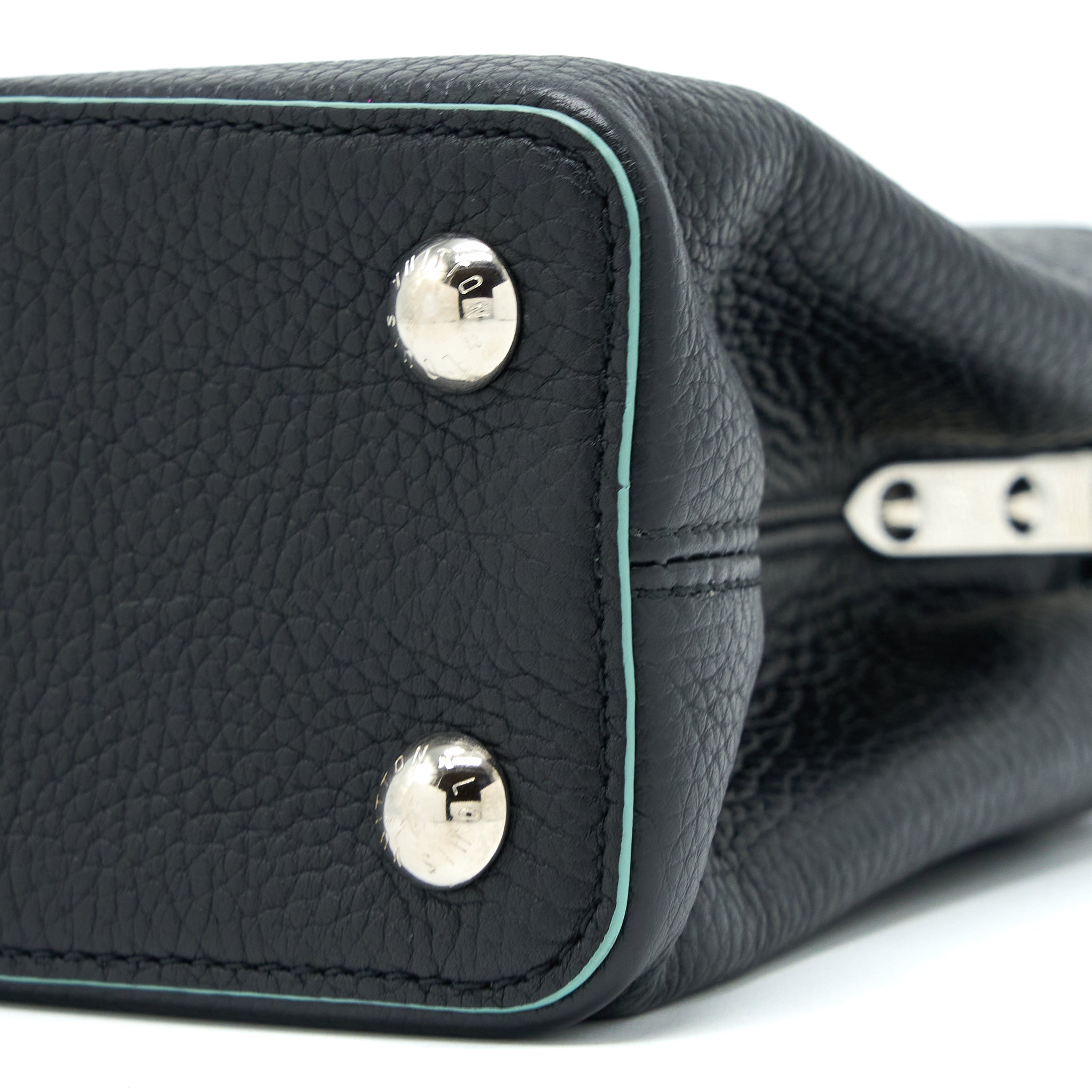 Louis Vuitton Capucines BB Taurillon Black/ Blue SHW - Image 10