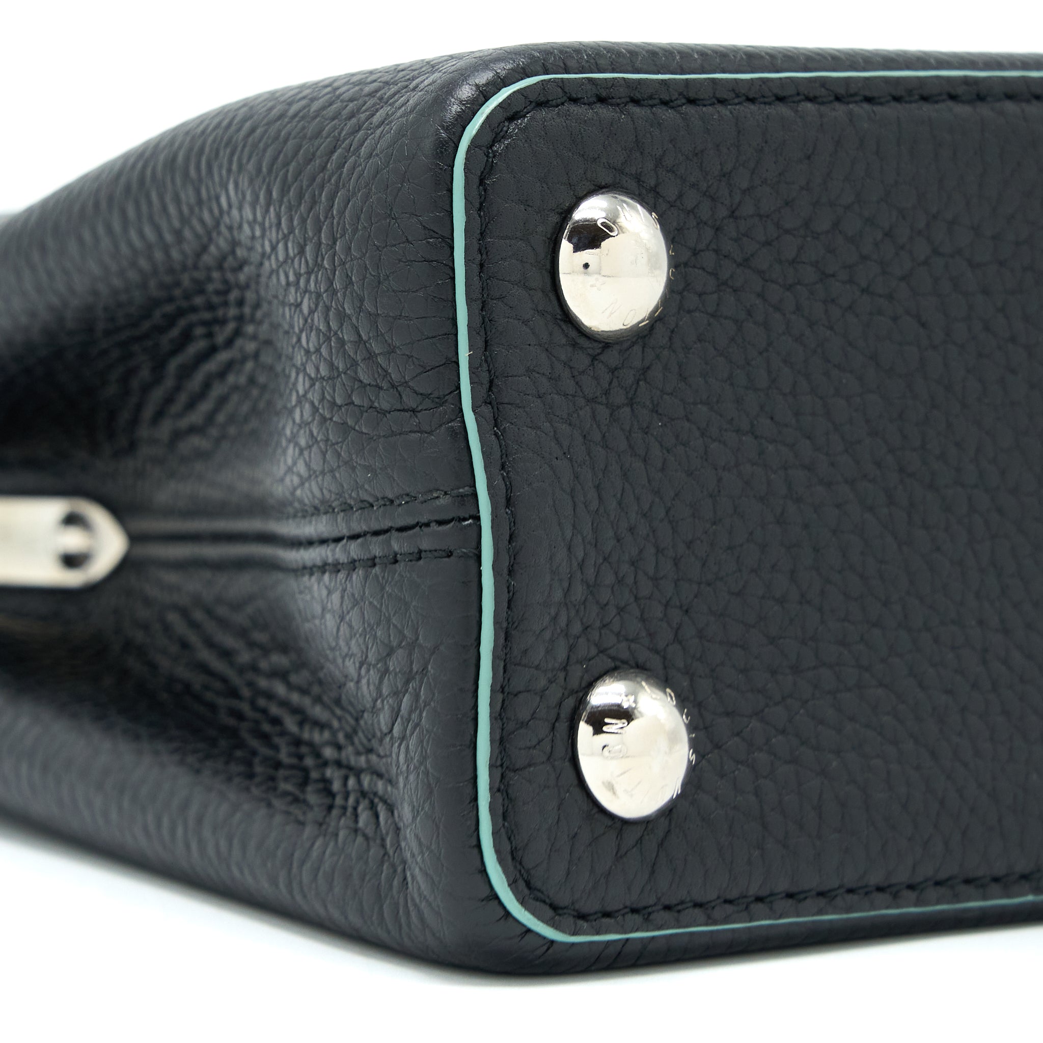 Louis Vuitton Capucines BB Taurillon Black/ Blue SHW - Image 11
