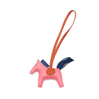 Hermes Rodeo PM Pink/ Navy/ Orange