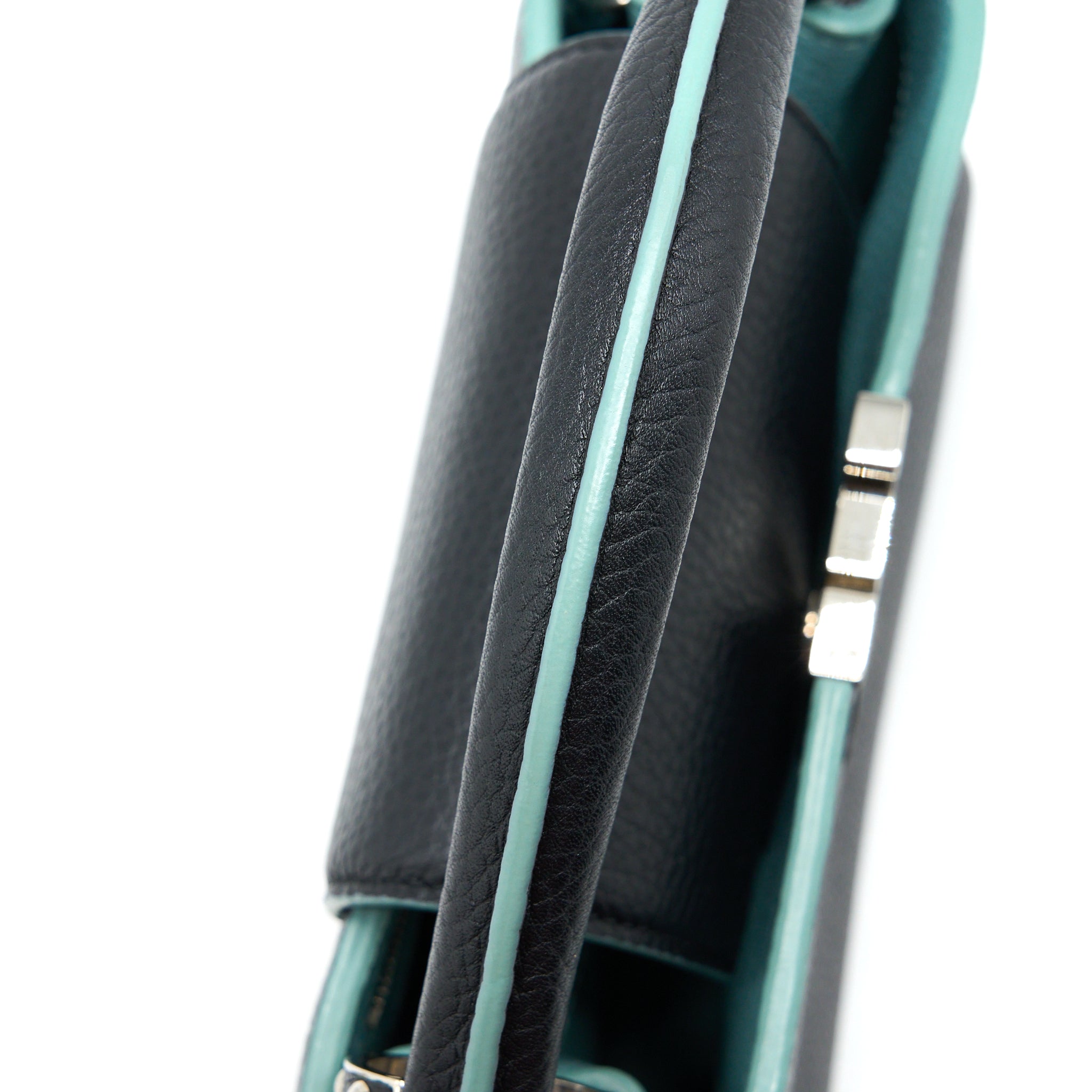 Louis Vuitton Capucines BB Taurillon Black/ Blue SHW - Image 8