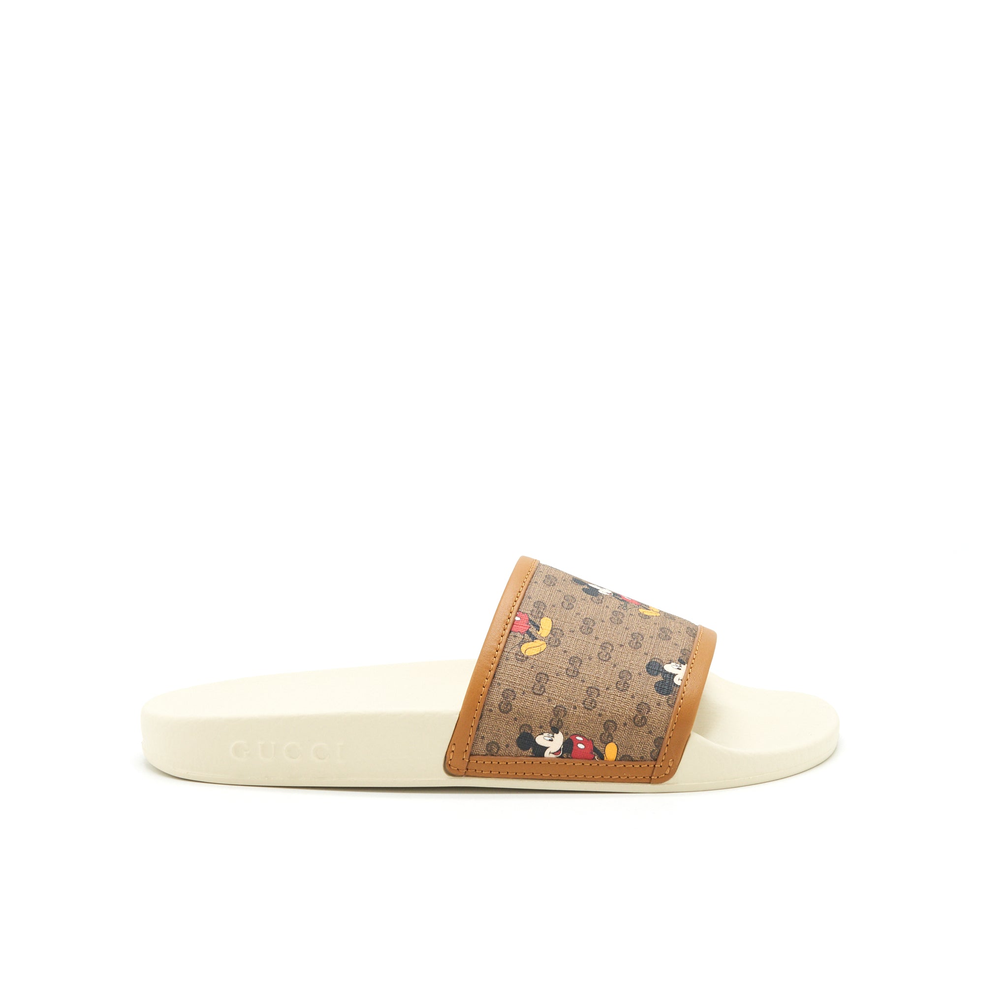 Gucci Size38 X Disney Mickey Mouse Canvas Sliders - Image 4