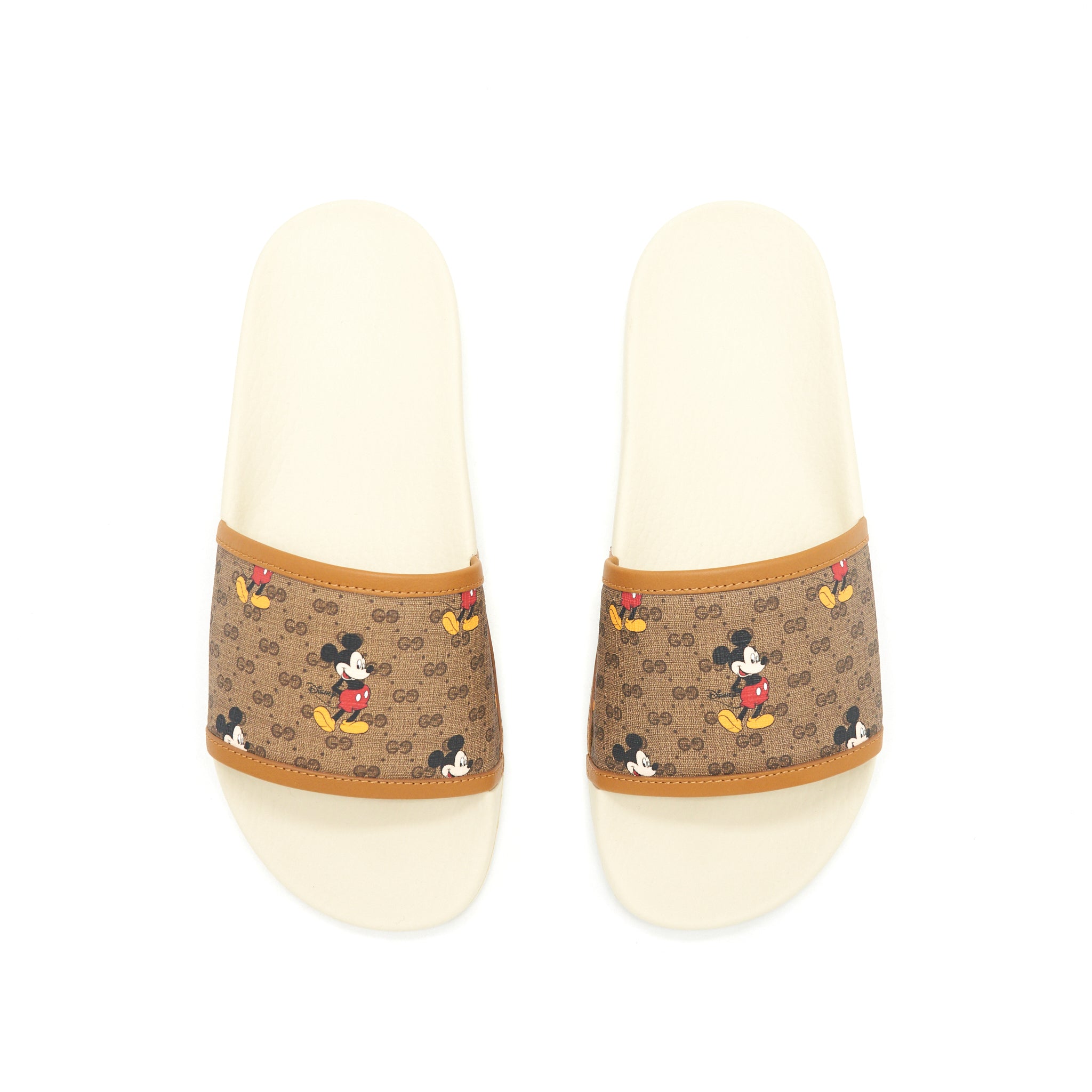 Gucci Size38 X Disney Mickey Mouse Canvas Sliders - Image 5