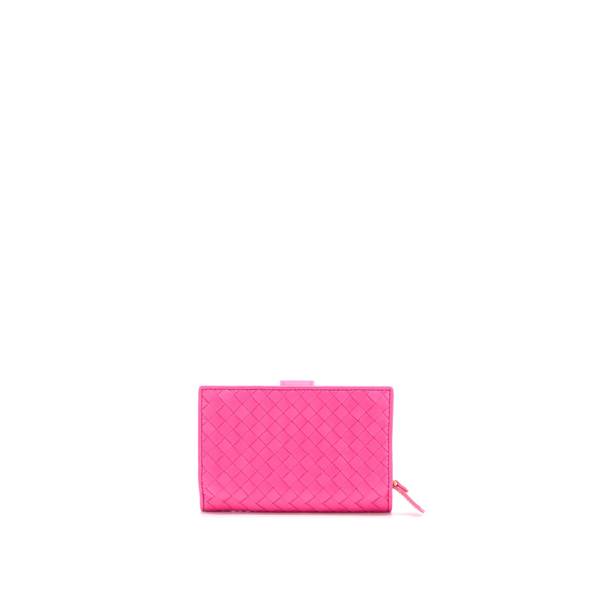 Bottega Veneta Fold Wallet Nappa Pink GHW - Image 2