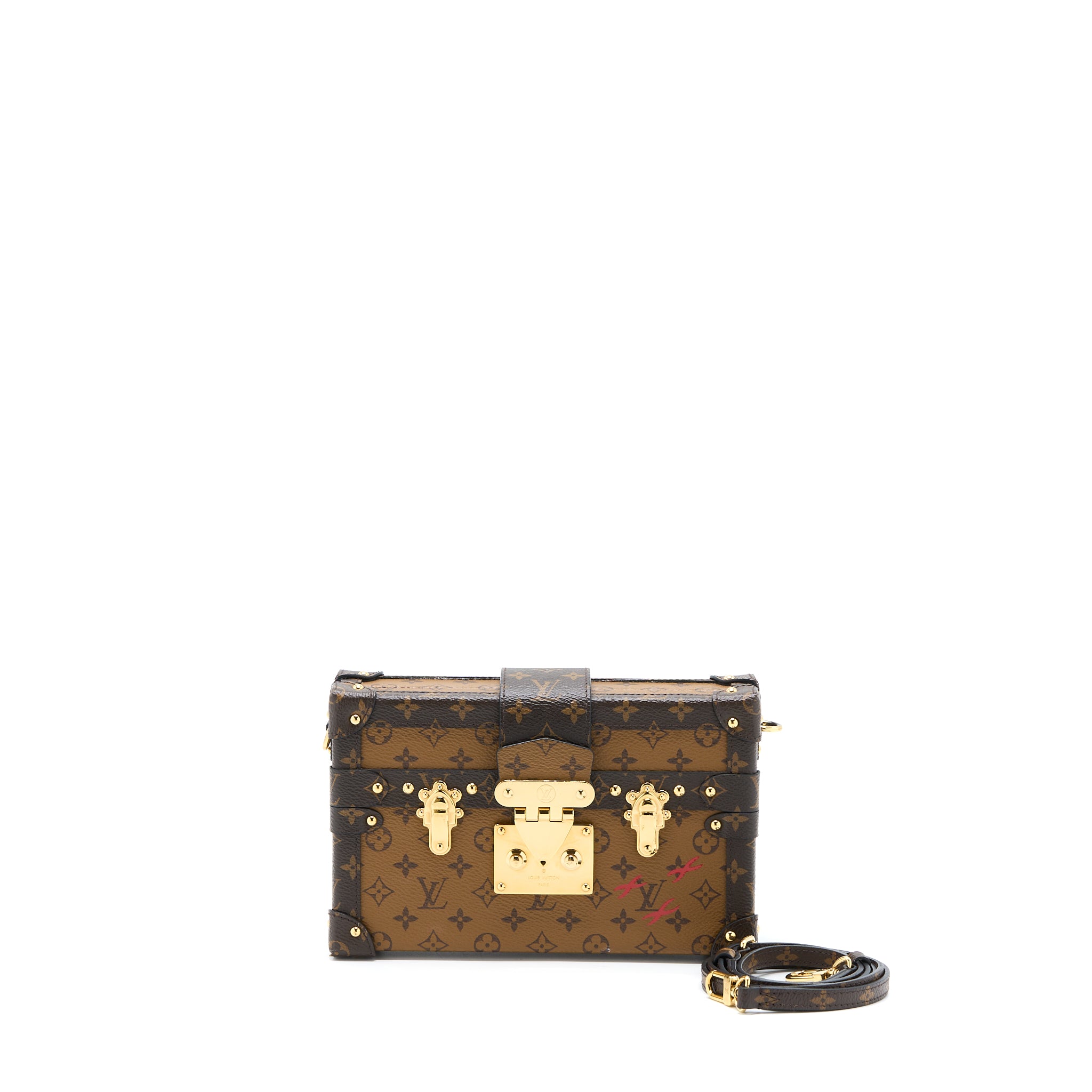 Louis Vuitton Petit Malle Monogram Reverse Canvas GHW