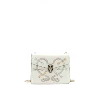 Bvlgari Serpenti Forever Crossbody Bag Limited Edition White