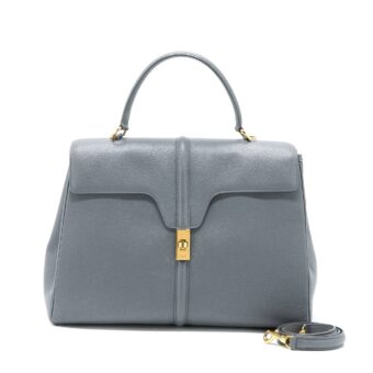 Celine 16 Bag Grained Calfskin Grey GHW