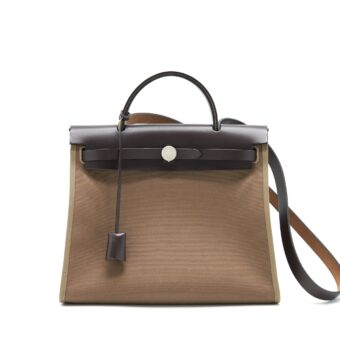 Hermes Herbag 31 Etoupe SHW Stamp Y