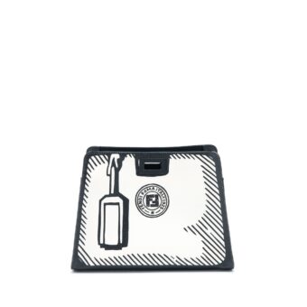 Fendi x Vides Coated Canvas Peekaboo Defender Cover White Black