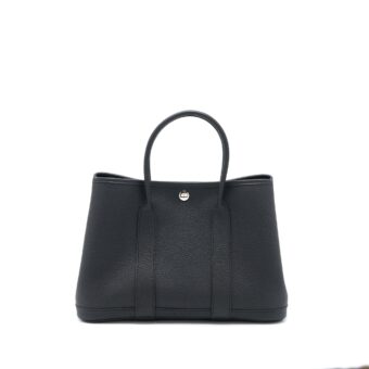 Hermes Garden Party 30 Negonda Black SHW Stamp U