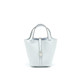 Hermes picotin 18 Lock Bag 08 Blue Pale SHW