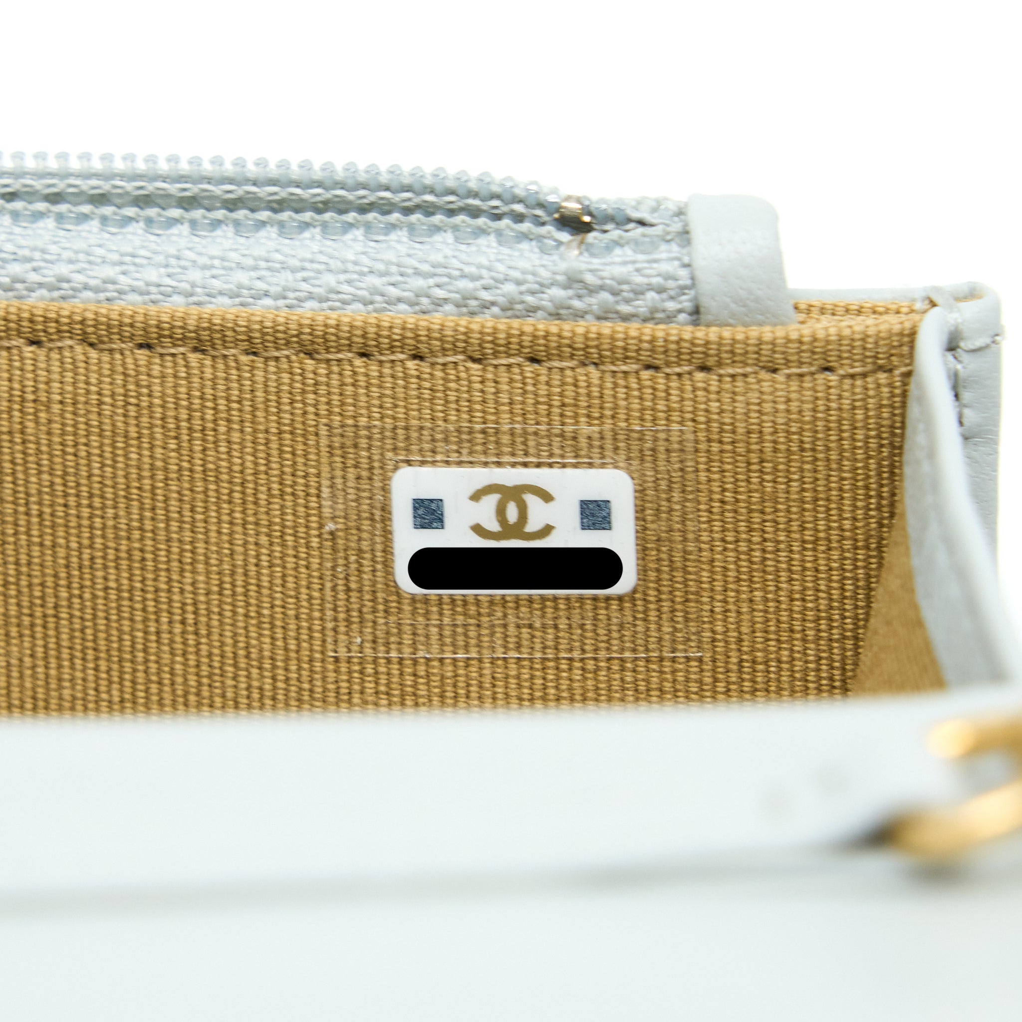 Chanel 23C Pearl Crush Mini Flap Bag Lambskin Light Grey Brushed GHW (Microchip) - Image 12