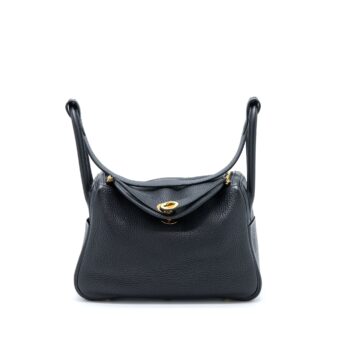 Hermes Lindy 26 Clemence Black GHW Stamp D