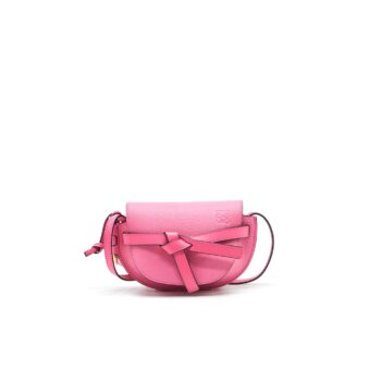LOEWE GATE MINI LEATHER BELT BAG PINK