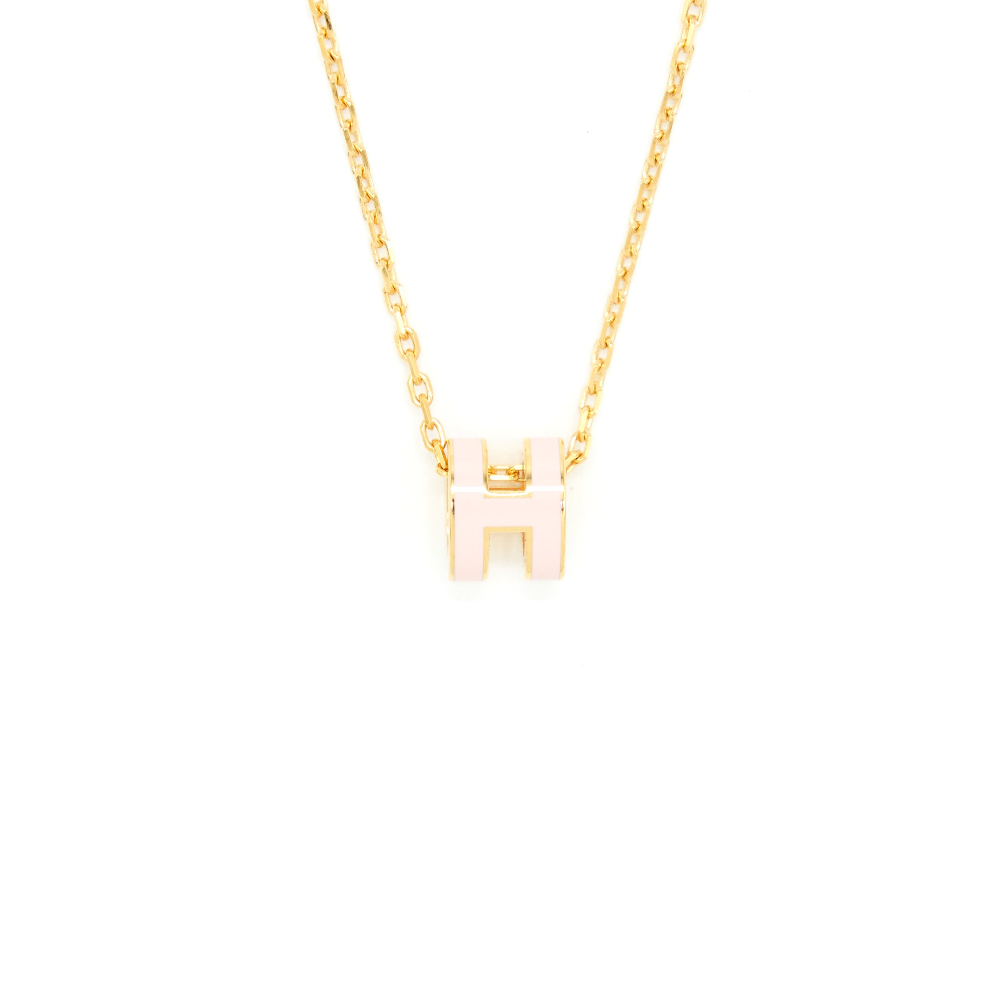 Hermes Mini Pop H Pedant Rose Dragee GHW