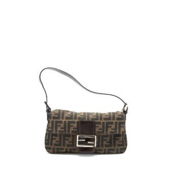 Fendi Vintage Baguette Shouder Bag FF Jacqiard SHW