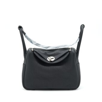 Hermes Lindy 26 Clemence Black SHW Stamp Z