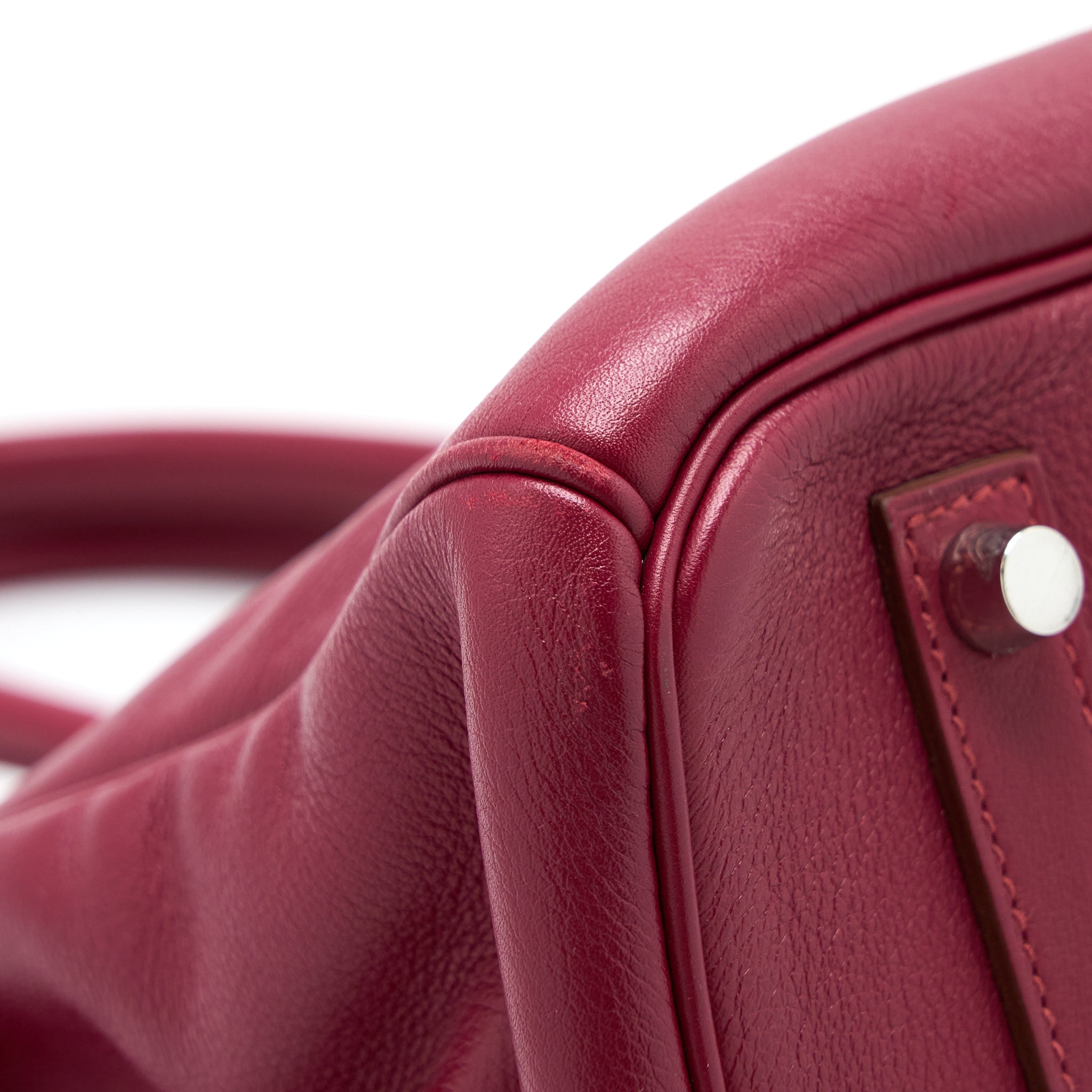 Hermes Birkin 35 Swift Rubis SHW Stamp Square O - Image 12