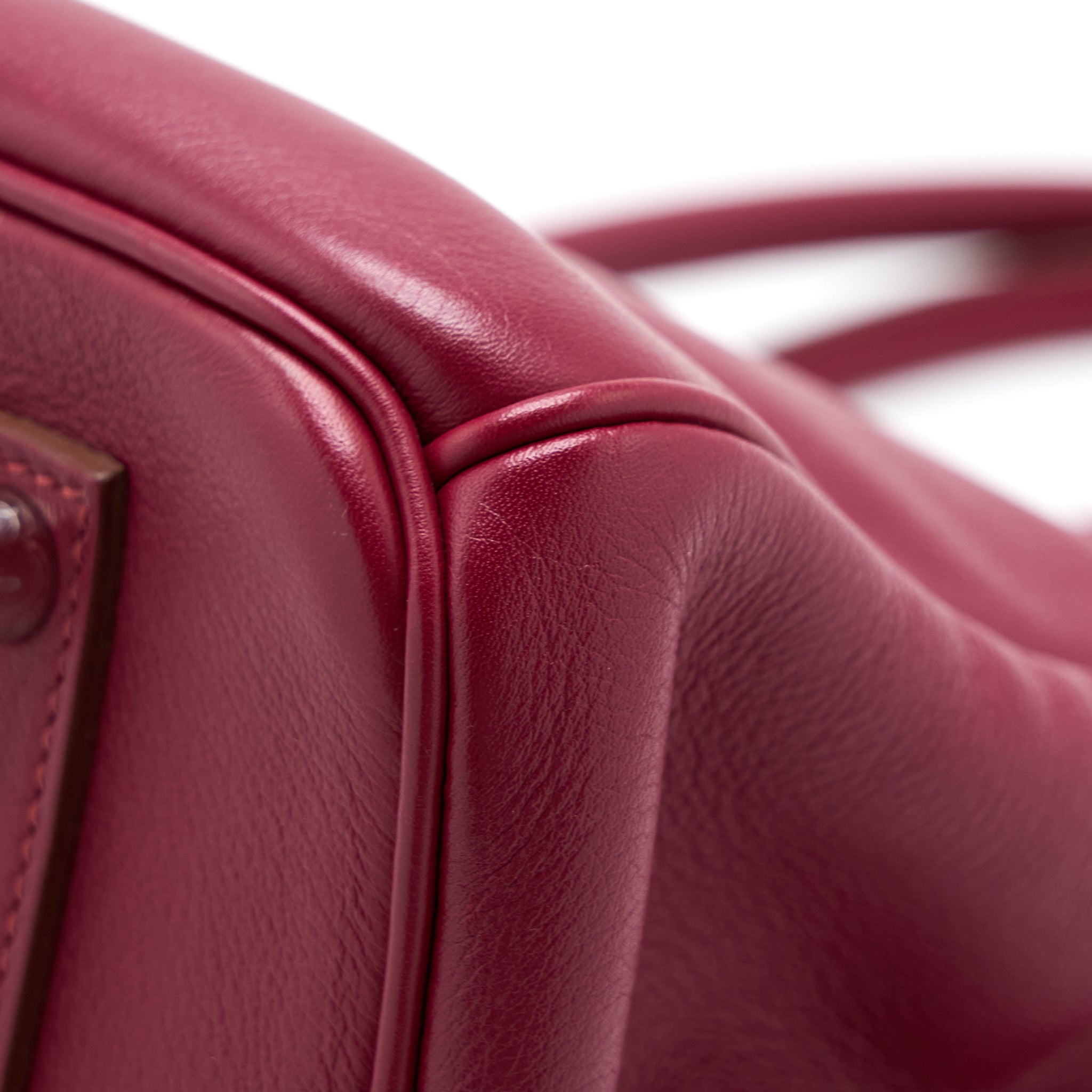 Hermes Birkin 35 Swift Rubis SHW Stamp Square O - Image 13