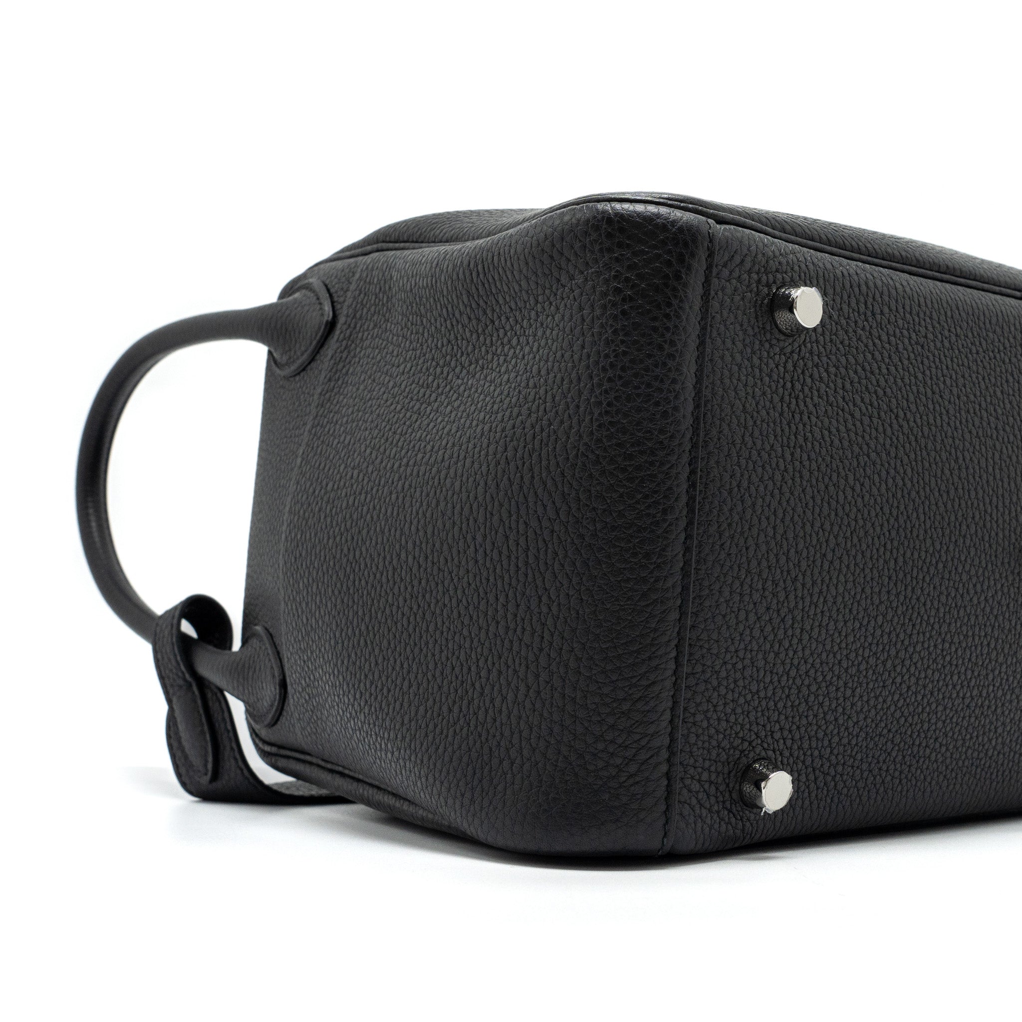 Hermes Lindy 30 Clemence Black SHW Stamp C - Image 12