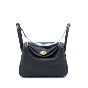Hermes Lindy 26 Clemence Black GHW Stamp U