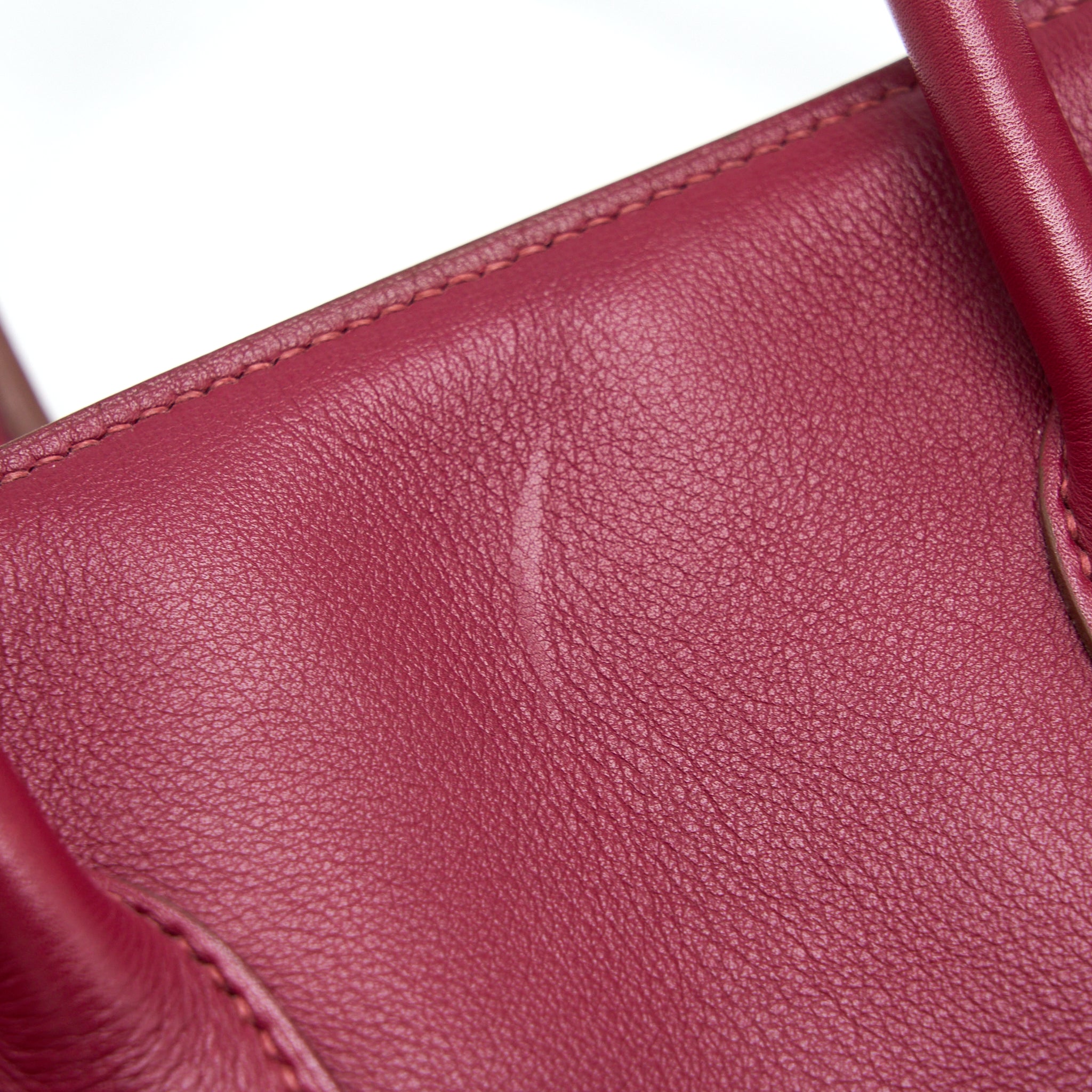 Hermes Birkin 35 Swift Rubis SHW Stamp Square O - Image 10