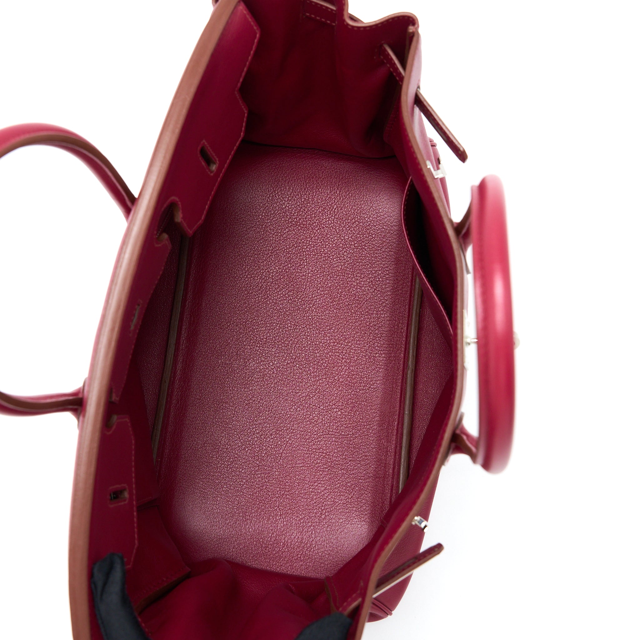 Hermes Birkin 35 Swift Rubis SHW Stamp Square O - Image 6