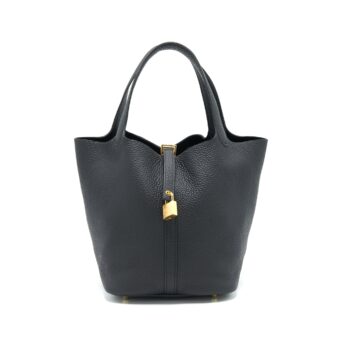 Hermes Picotin 22 Lock Bag Black GHW Stamp Y